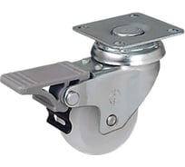 Колесо с поворотной платформой и тормозом EMES EP01ZKZ75X25F