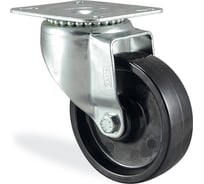 Жаростойкая поворотная колесная опора с площадкой 100 мм KAMA 3302-BBB-100-HT