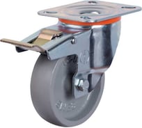 Колесо с поворотной платформой и тормозом 80 мм EMES EM01VKV80X30F