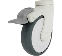 Колесо с кронштейном, тормозом и креплением под болт 125 мм EMES EC04MBT125X32F10