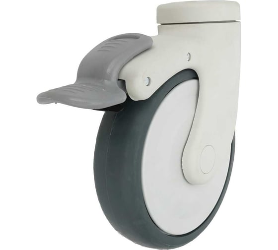 Колесо с кронштейном, тормозом и креплением под болт 125 мм EMES EC04MBT125X32F10 1