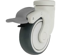 Колесо с кронштейном, тормозом и креплением под болт 100 мм EMES EC04MBT100X32F12