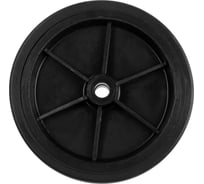 Колесо обрезиненное 100 мм, черное ТУНДРА 5417571