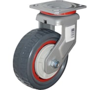 Колесо полиуретановое, протекторное, поворотное, 75 мм, Medium MFK-TORG 1063075 M