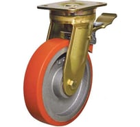 Колесо с поворотной платформой и тормозом EMES EA01VBP150X45F