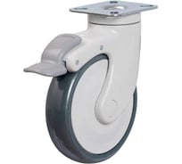 Колесо с поворотной платформой и тормозом EMES EC01MBT100X32F