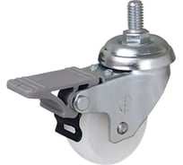 Колесо с кронштейном, резьбовым стержнем и тормозом EMES EP05ZKZ75X25FM10