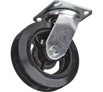 Колесо для тележки поворотное SCd 160, литая резина, без тормозов, 160 мм ООО Комус 400722