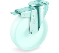Колесо поворотное с тормозом, подшипником скольжения (125х38х12 мм; 220 кг; полиамид) Tellure Rota 686703