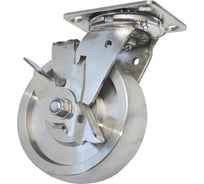 Колесо большегрузное, нержавейка, поворотное с тормозом, 200 мм SS6680B-01-SSDC MFK-TORG SSDC-6684200