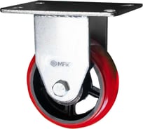 Колесо большегрузное, красный полиуретан, неповоротное, 160 мм MFK-TORG 68601160