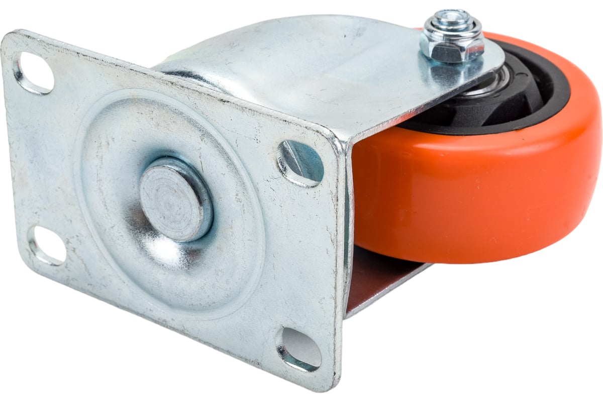 Колесо большегрузное полиуретановое поворотное PVC Medium 75 мм MFK ...