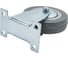 Колесо серая мягкая резина неповоротное FCG42 100 мм MFK-TORG 5052100М 3