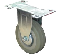 Колесо серая мягкая резина неповоротное FCG55 125 мм MFK-TORG 5052125М