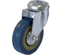 Колесо серая резина под болт отверстие 12 мм SCHG55 125 мм MFK-TORG 3056125