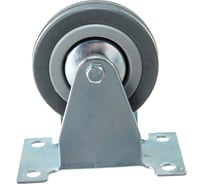 Колесо серая мягкая резина неповоротное FCG93 75 мм MFK-TORG 5052075М