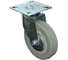 Колесо серая мягкая резина поворотное FCG55 125 мм MFK-TORG 5053125М 1