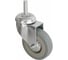 Колесо серая мягкая резина крепление болтом М10 SCTG93 75 мм MFK-TORG 5062075M 1