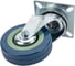 Колесо серая резина поворотное SCG93 75 мм MFK-TORG 3053075 3