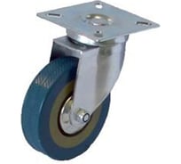 Колесо серая резина поворотное SCG42 100 мм MFK-TORG 3053100