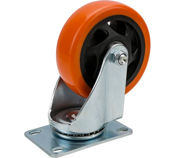 Колесо большегрузное полиуретановое поворотное PVC Medium 100 мм MFK-TORG 4023100 PVC