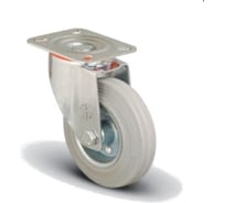 Колесо серое промышленное поворотное 150 мм MFK-TORG EM01-SPRg-150