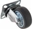 Колесо темно-серая мягкая гладкая резина поворотное SCG25 50 мм MFK-TORG 8053050М 1