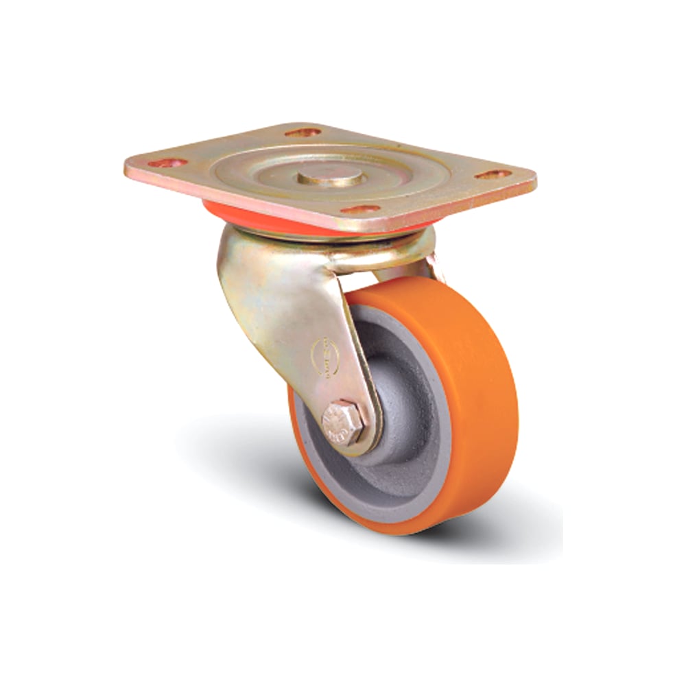 Колесо полиуретановое поворотное 150 мм MFK-TORG ED01-VBP-150 ...