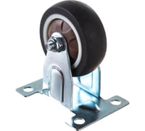 Колесо коричневая мягкая резина неповоротное FCG25 50 мм MFK-TORG 7052050