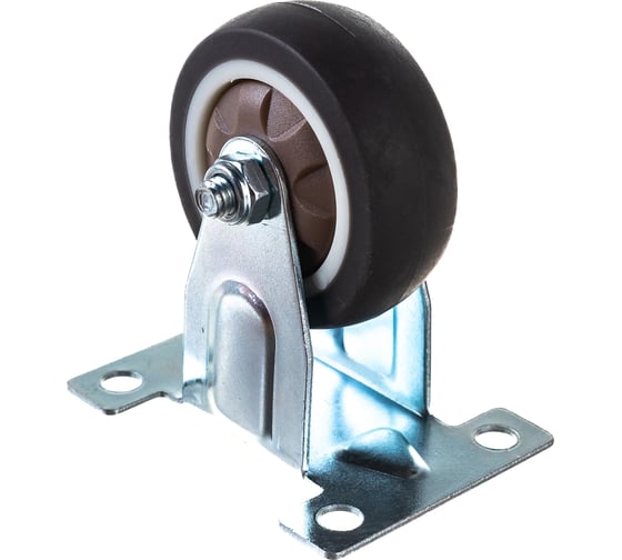 Колесо коричневая мягкая резина неповоротное FCG25 50 мм MFK-TORG 7052050 1