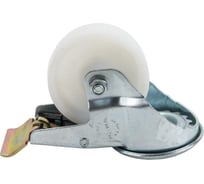 Колесо нейлоновое поворотное под болт М12 с тормозом 80 мм MFK-TORG EM04-ZKZ-80 F