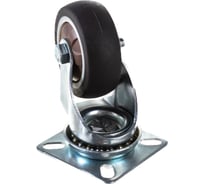 Колесо коричневая мягкая резина поворотное SCG25 50 мм MFK-TORG 7053050