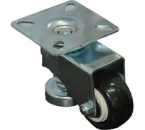 Колесо поворотное черная резина с регулировкой 40 мм  MFK-TORG 4053040-Р