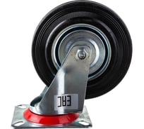 Колесо большегрузное обрезиненное поворотное без тормоза (125х37.5 мм; г/п 100 кг) EURO-LIFT 00-00001252