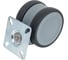 Колесная опора поворотная с панелью крепления D12 TPAA 075 S1 RAL 7001 Inford 00-80263450 5