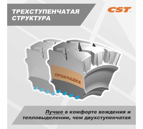 Шина массивная 6.00-9 C8909 CST C8909221029