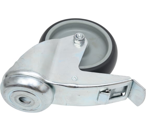 Колесная опора под болт с тормозом Inford E15 TPPJ 100 HB3 steel total brake