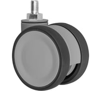 Колесная опора с резьбовым стержнем Inford D12 TPAA 075 T1 RAL 7001
