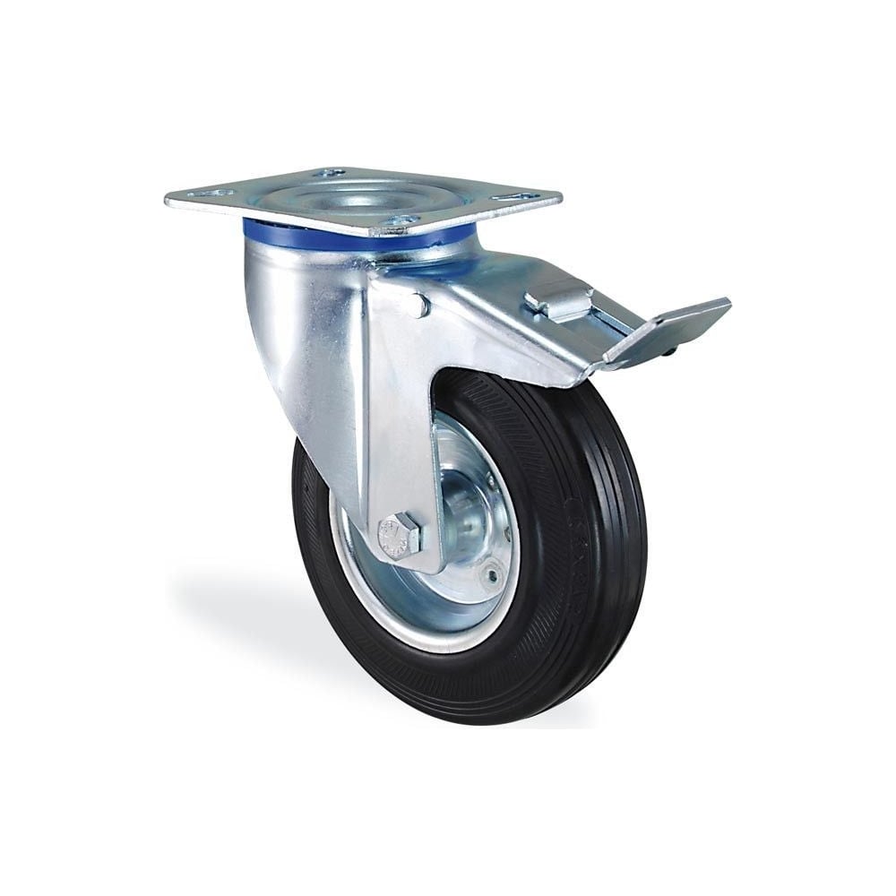 Поворотная колесная опора транспортной серии с площадкой и тормозом ...