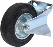 Неповоротная колесная опора транспортной серии с площадкой, 125 мм KAMA K-3307-SLS-125