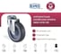 Поворотная колесная опора под болт, 125 мм KAMA 2800-MTB-125 2