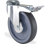 Поворотная колесная опора под болт с тормозом, 150 мм KAMA 2800-MTR-150-F18