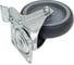 Поворотная колесная опора с площадкой и тормозом, 125 мм KAMA 2802-MTB-125-F18 4