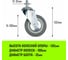 Опора поворотная колесная с болтом 100x25 мм, резина серая SCtg42 HITCH SZ084826 3