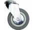 Опора поворотная колесная под болт 75x20 мм, резина серая SChg93 HITCH SZ084850 1