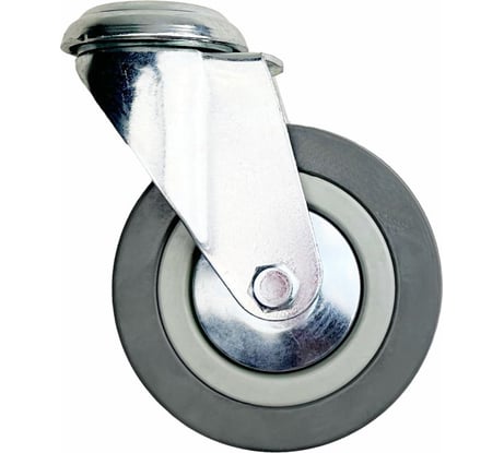 Опора поворотная колесная под болт 120x26 мм, резина серая SChg55 HITCH SZ084852