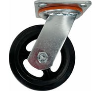 Опора поворотная колесная большегрузная 100x50 мм, резина черная SCd42 HITCH SZ084994