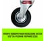 Опора поворотная колесная 125x34 мм, резина черная SC55 HITCH SZ084862 2
