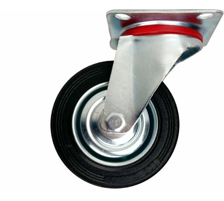 Опора поворотная колесная 200x44 мм, резина черная SC80 HITCH SZ084864