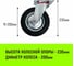 Опора поворотная колесная 200x44 мм, резина черная SC80 HITCH SZ084864 3